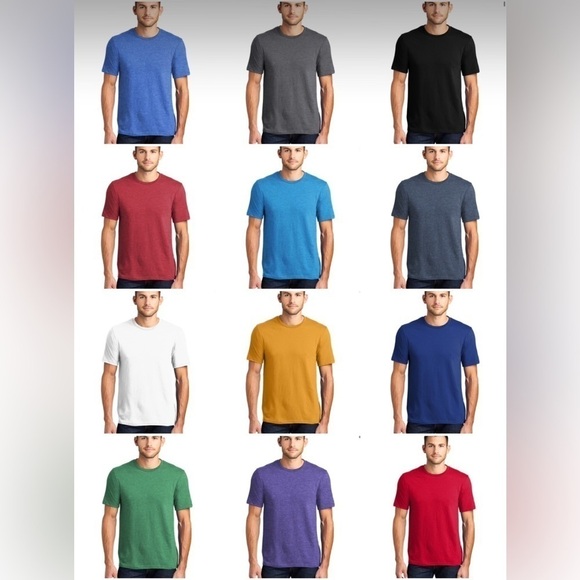10 blank t-shirts NWOT District Made Ring-spun Tshirts choose size - Picture 1 of 13